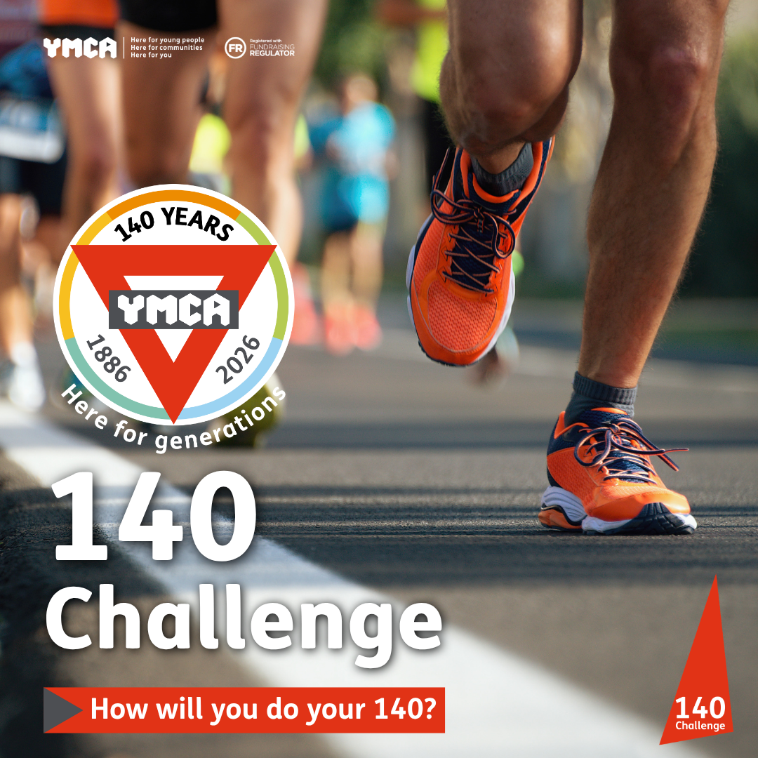 People walking and running together as part of the One YMCA 140 Challenge